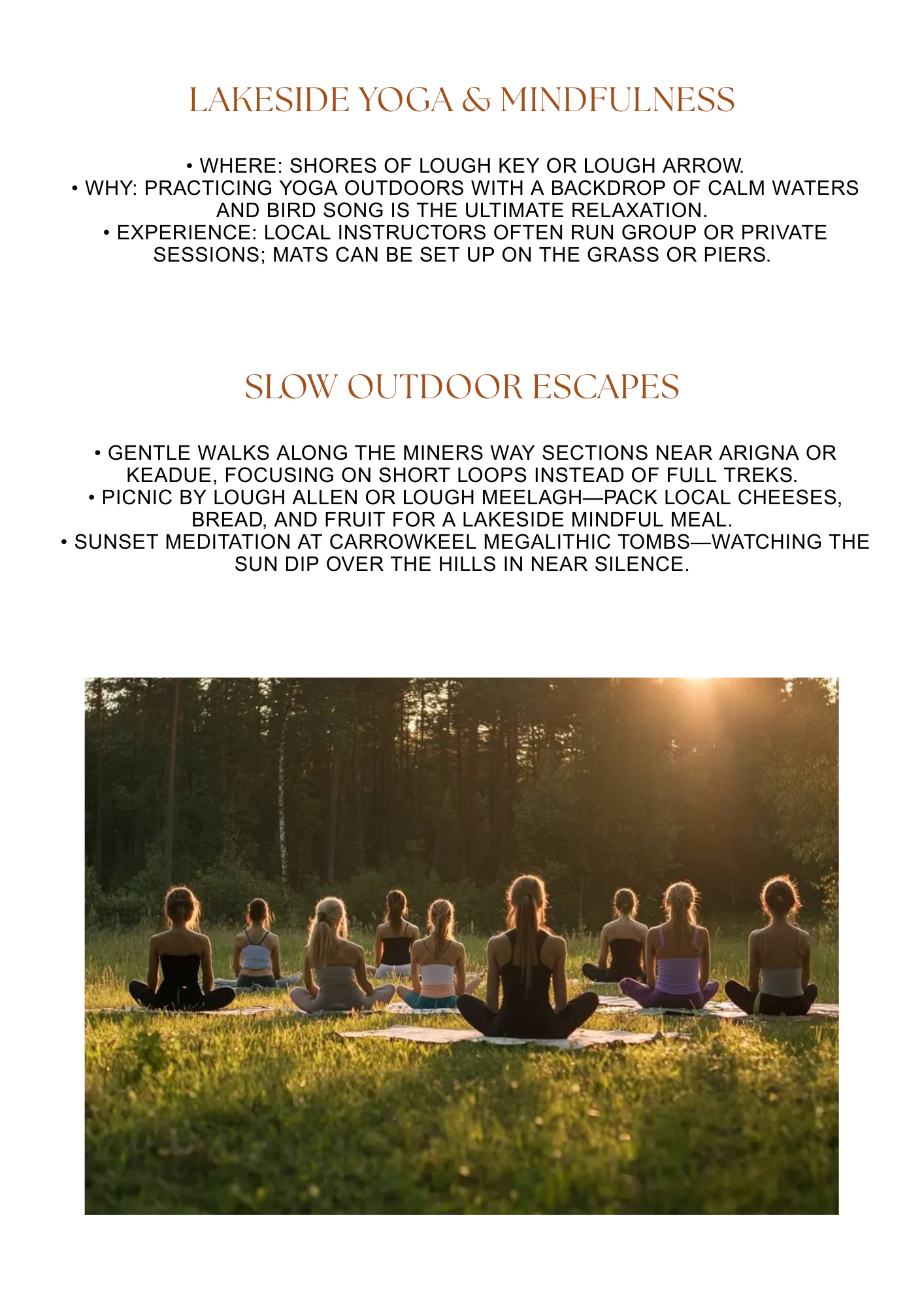 The Miners Way & Historical Trail – Wellness & Relaxation