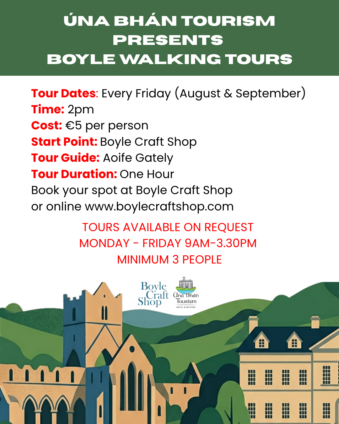 Boyle Walking Tours with Una Bhan Tourism